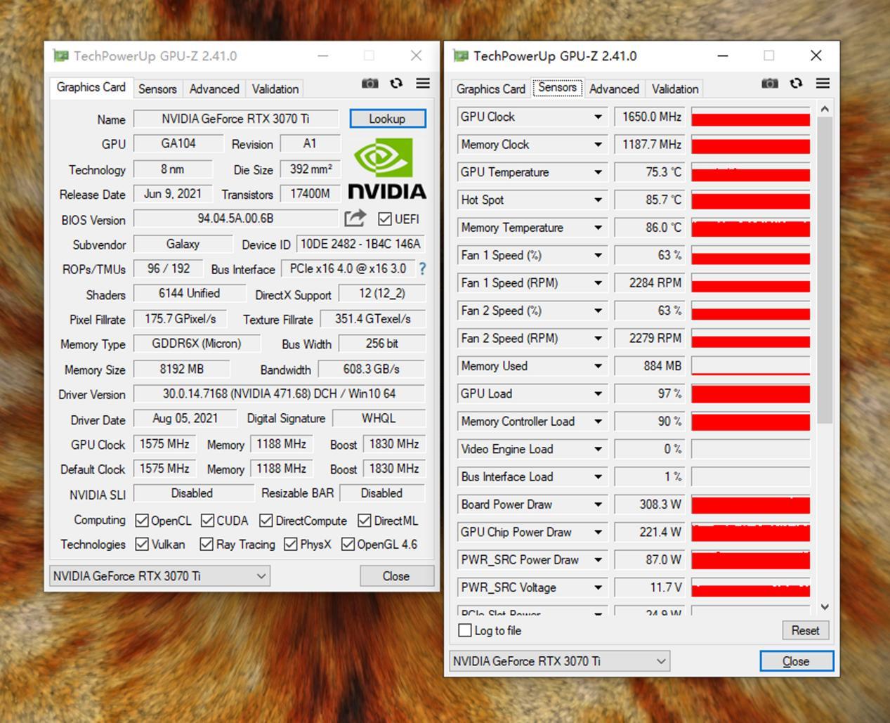 影驰rtx3070黑将oc测评,影驰rtx3070星耀永劫版