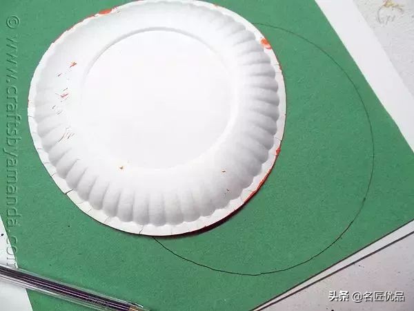 长方形创意纸盘美工作品,纸盘子手工秋天