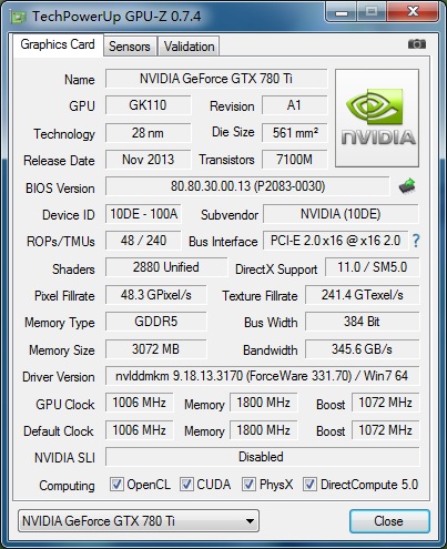 华硕gtx750ti2gd5显卡参数,amdradeonr7430显卡参数