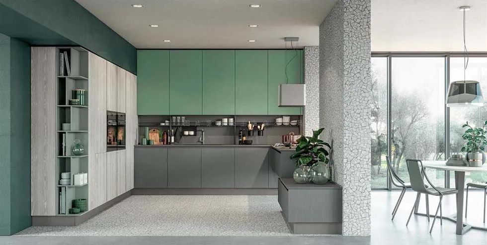 电视柜橱柜整面墙一体,橱柜厨边柜电视柜一体