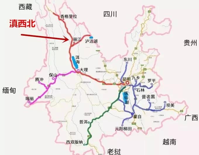 云南自驾5条最佳线路图,云南适合开车自驾的公路
