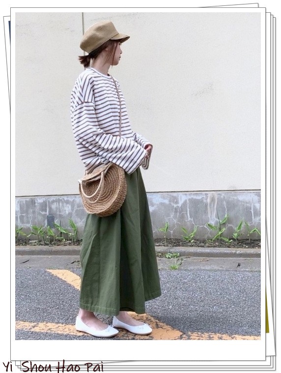 绿色阔腿裤搭配什么上衣女,绿色阔腿裤穿搭冬季女搭配