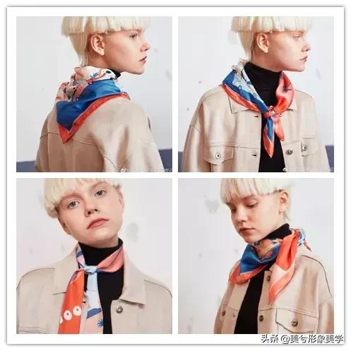 旧衣服怎么系丝巾好看,长条丝巾系法变衣服内搭