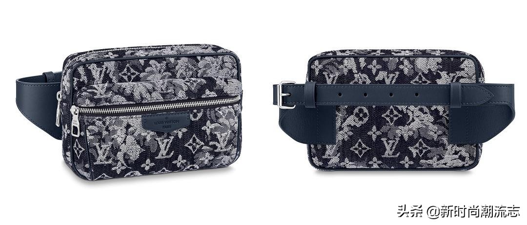 新男款lv包单肩斜挎包带按扣,lv2023早春男装包刺绣