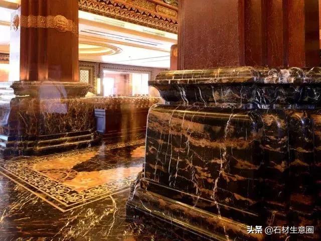 黑色大理石轻奢装修效果,黑色系大理石