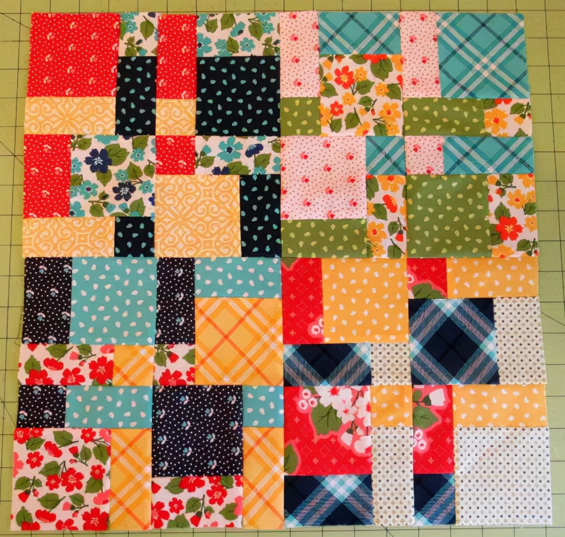 最简单的拼布被的方法,如何用碎布做成成品布