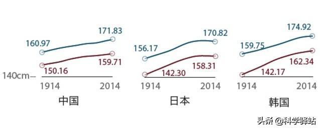 欧洲人平均身高和亚洲人平均身高,亚洲人平均身高会超过欧美吗