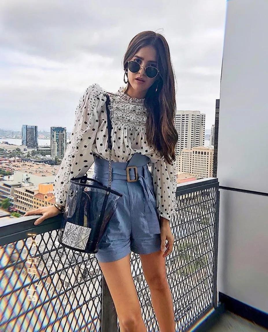 夏季休闲宽松短袖t恤每日穿搭,上短下长不露腿t恤穿搭夏季