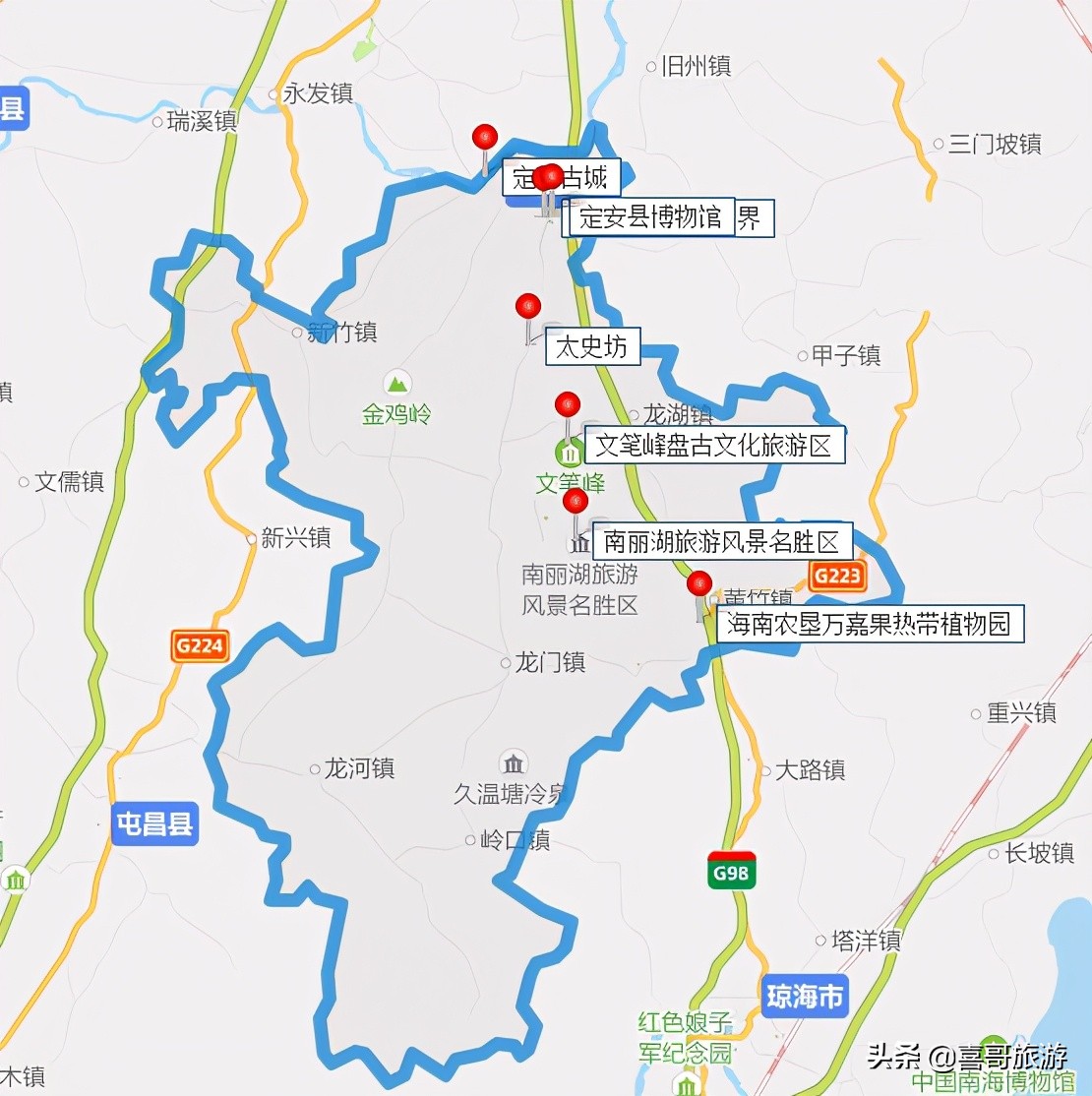 海南省定安县有什么好玩的景区,海南省定安县旅游攻略