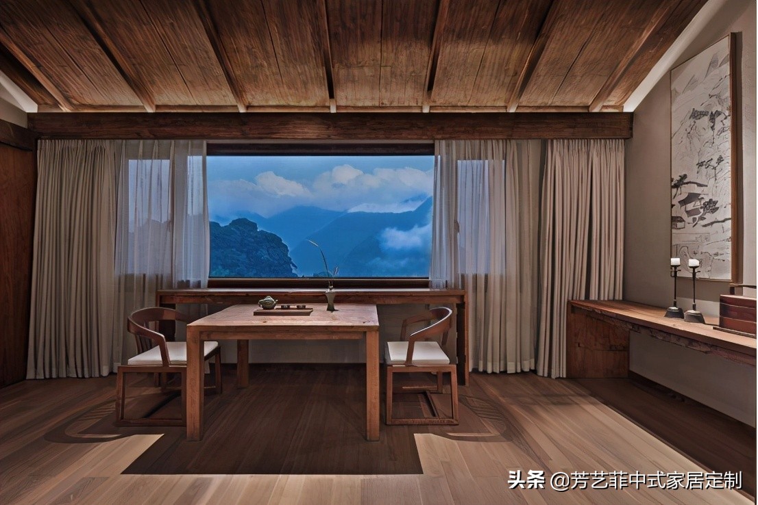 新中式老榆木家具,老榆木轻奢式家具