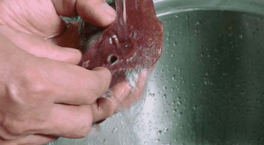 爆炒猪肝制作过程,上海名厨爆炒猪肝