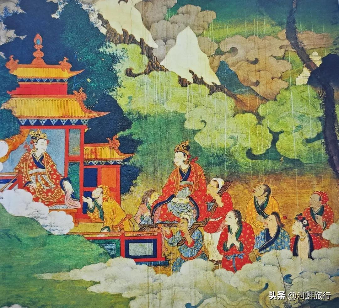 布达拉宫壁画西藏历史,吐蕃国布达拉宫壁画