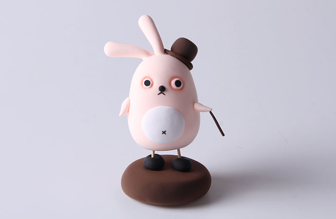 粘土手工蛋糕小兔子,粘土手工小兔子的房子