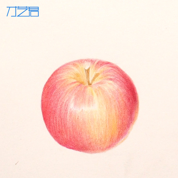 教你画彩铅苹果,用彩铅怎么画苹果很好看又真实