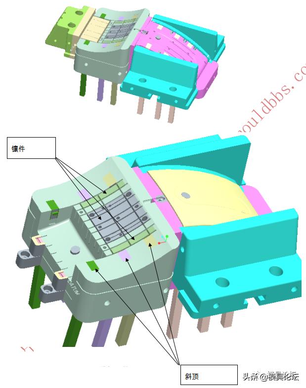 显示器边框模具图纸,电脑显示器后壳模具设计