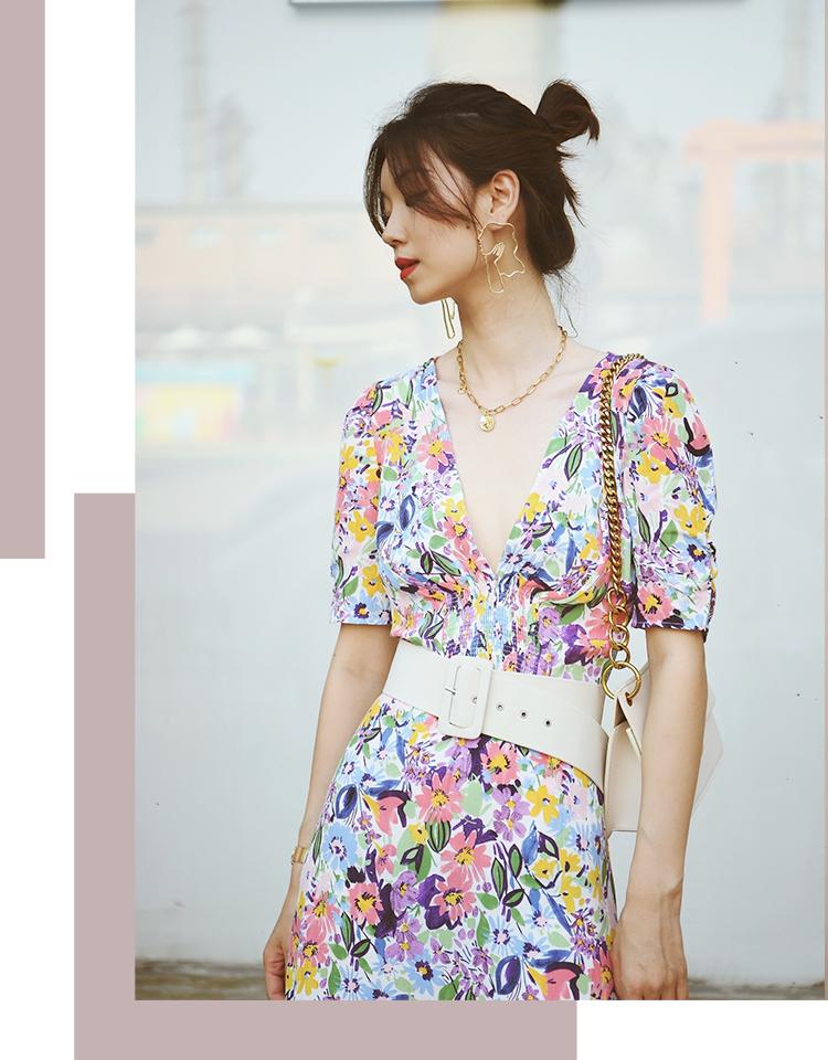 这15款连衣裙太洋气了,今天推荐显瘦的印花气质连衣裙