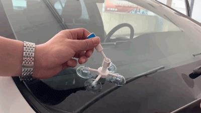 挡风玻璃被崩1毫米怎么修复呢,简单方法修复挡风玻璃