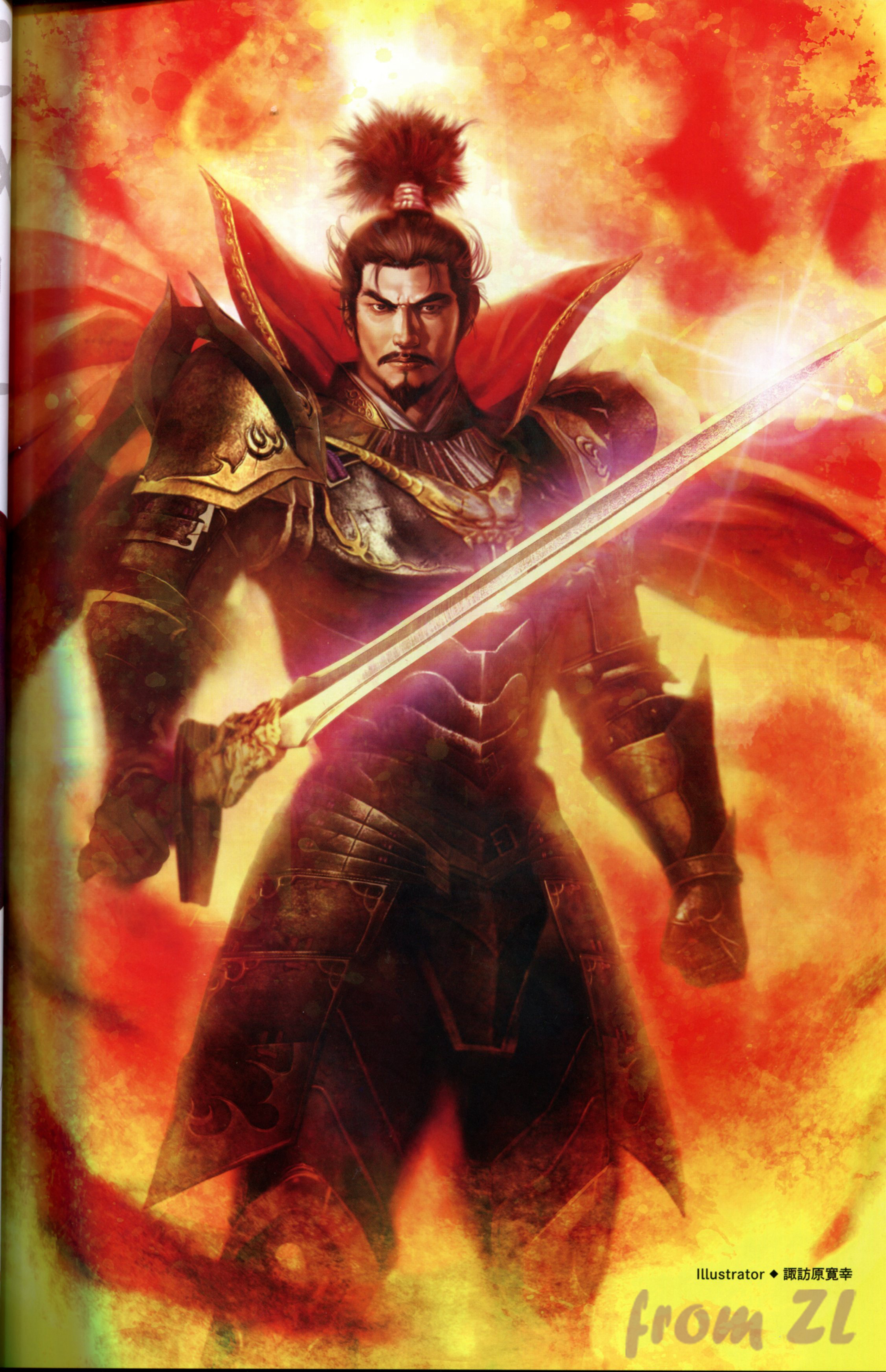 战国无双4设定角色原画集，神无双极意55名武将CG插画壁纸欣赏