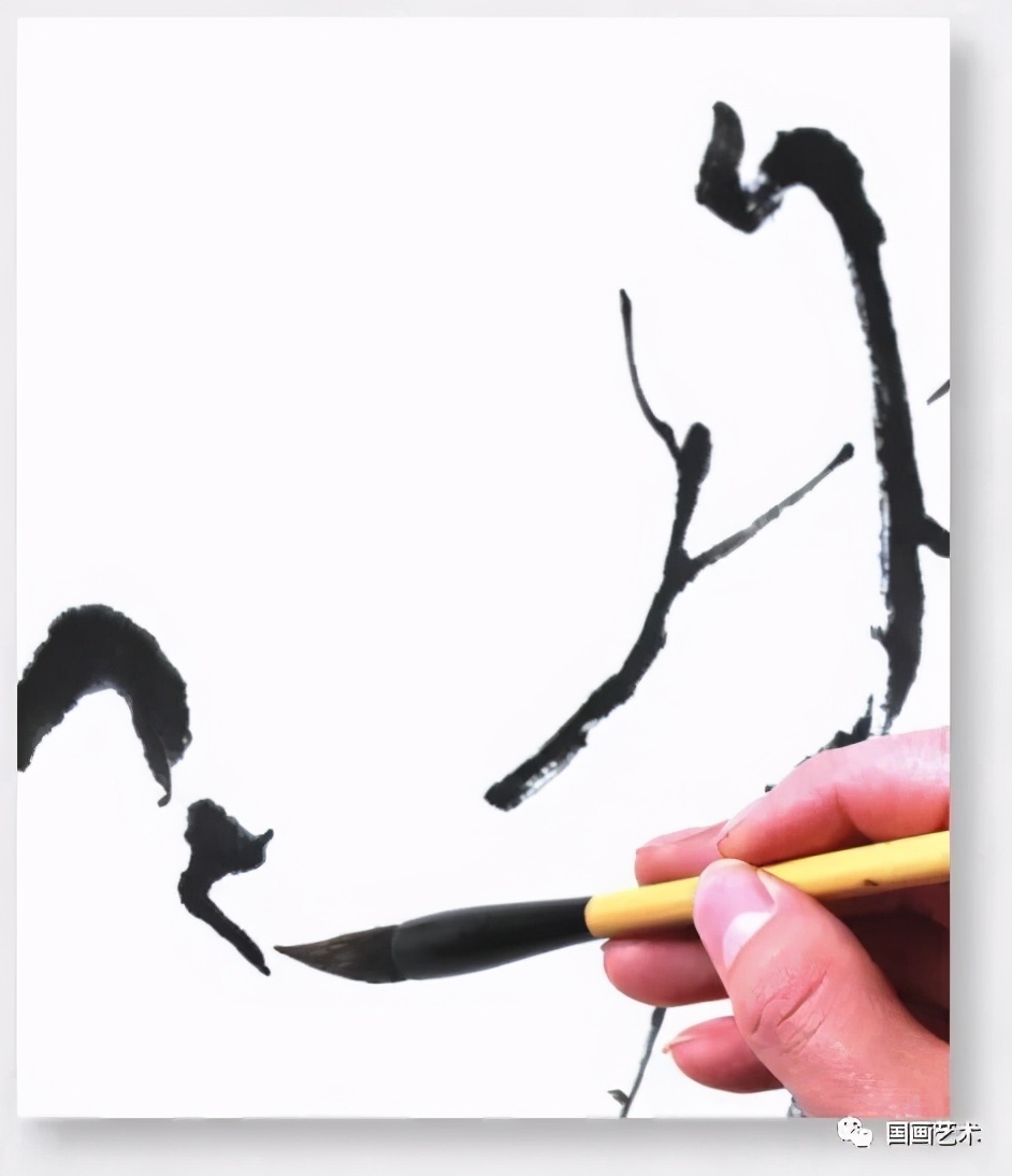 怎样画梅竹松树图片,儿童国画梅花入门画法步骤