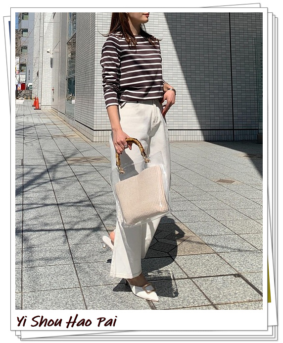 横条纹长款上衣怎么搭,横条纹长袖上衣外搭