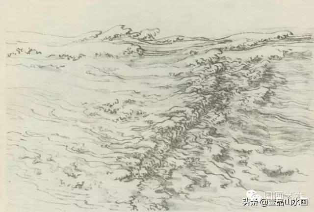 陆俨少画水视频,陆俨少画水