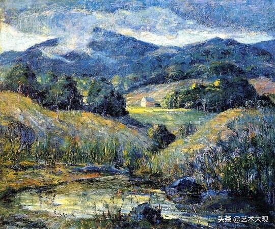 威廉罗伊洛夫斯风景油画作品,丹麦画家蒙森德风景油画作品欣赏