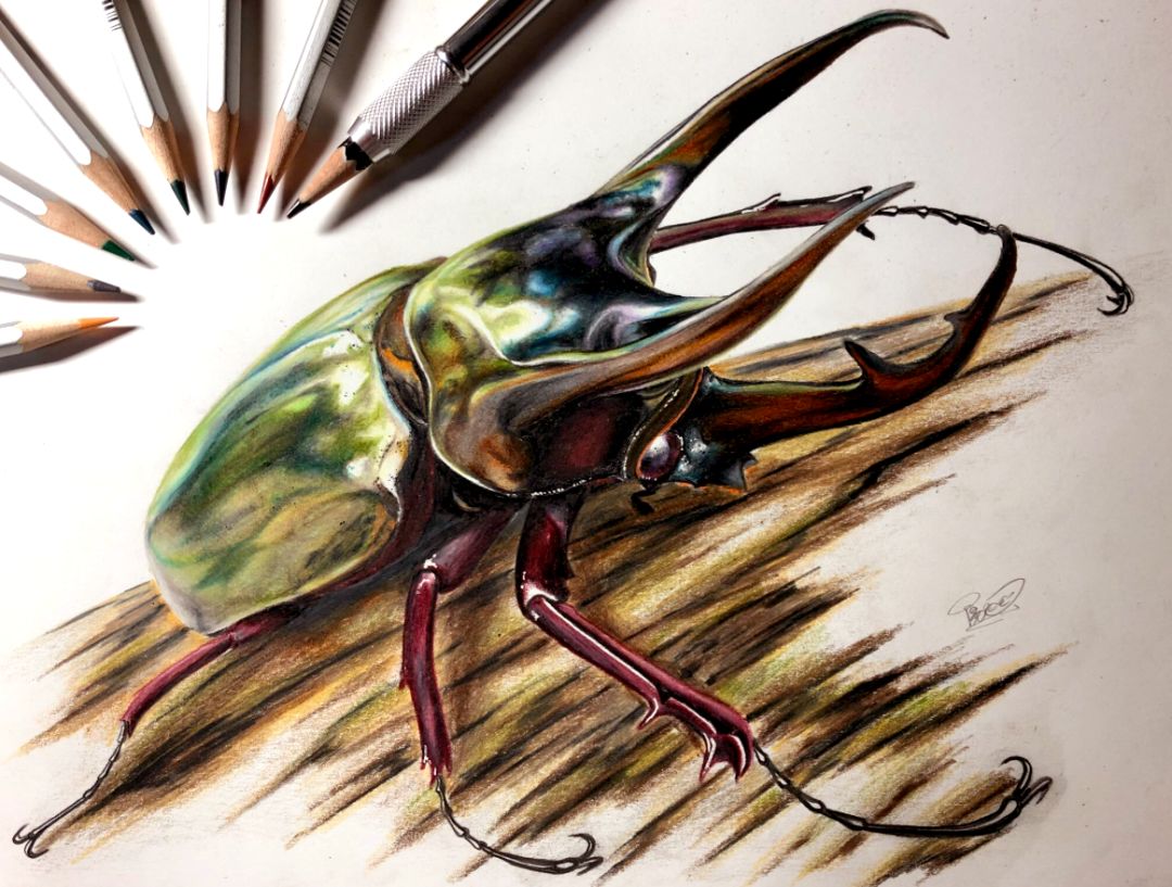 失明女孩铅笔画,手绘眼睛流泪铅笔画