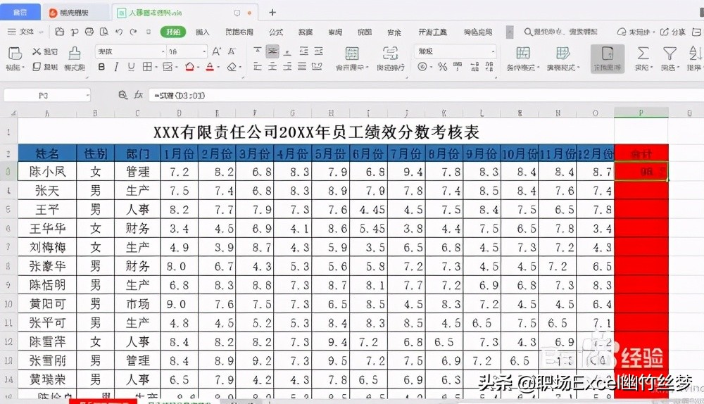 Excel绩效等级评定标准函数,excel用if对员工绩效等级划分