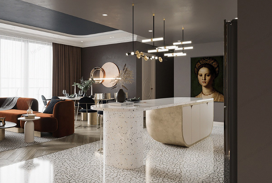 深棕咖色装修风格,灰白装修风格卧室颜色选择