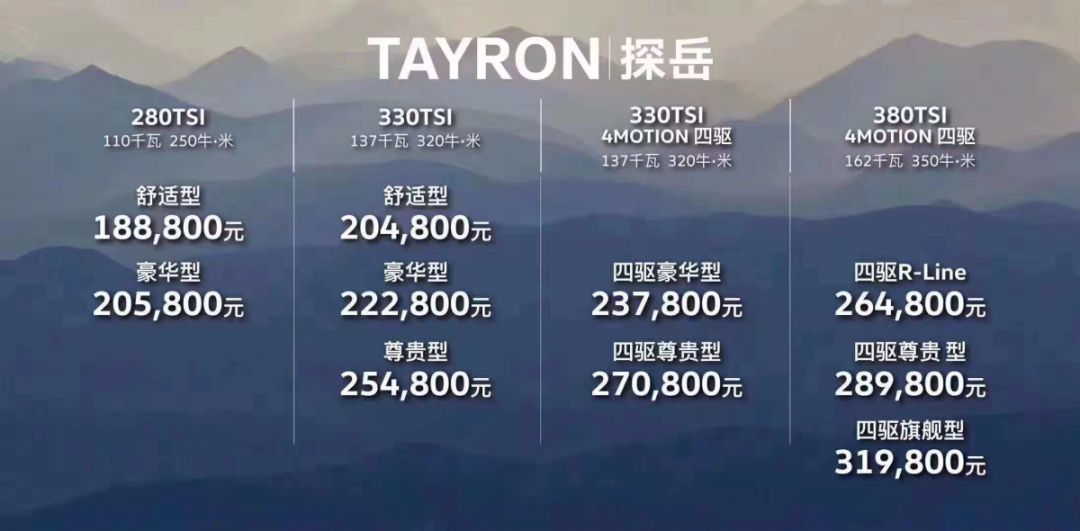 高性价比18年大众途观l,大众途观探岳降价10万