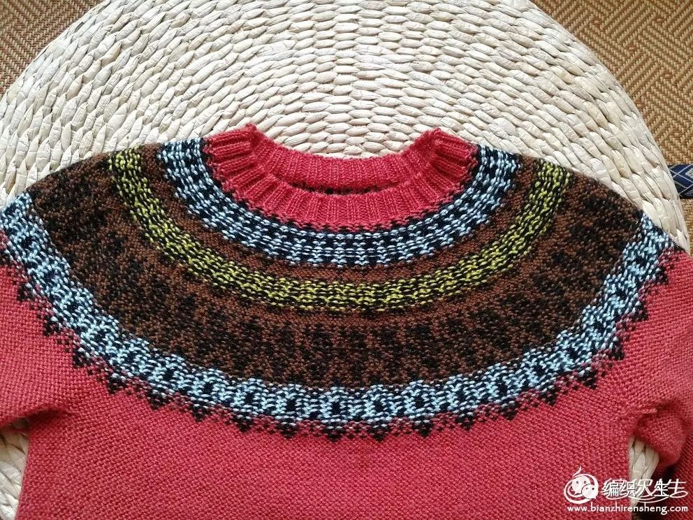 7-12岁儿童棒针开衫毛衣,网红秋冬镂空圆肩毛衣的编织教程