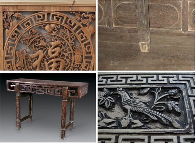 中国家具史图片,中国家具雕刻的各种各样花纹寓意