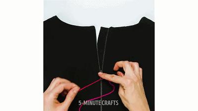 衣服拉链坏了一根吸管就能修,吸管修复拉链的方法