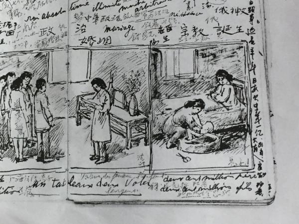 沙耆大师作品,天才画家手稿