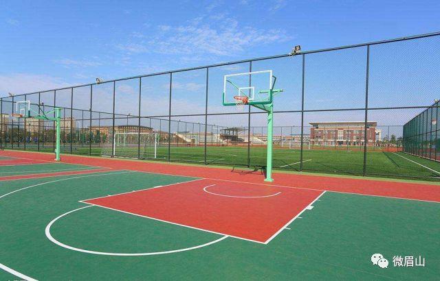 眉山24号篮球场,250跑道足球场面积