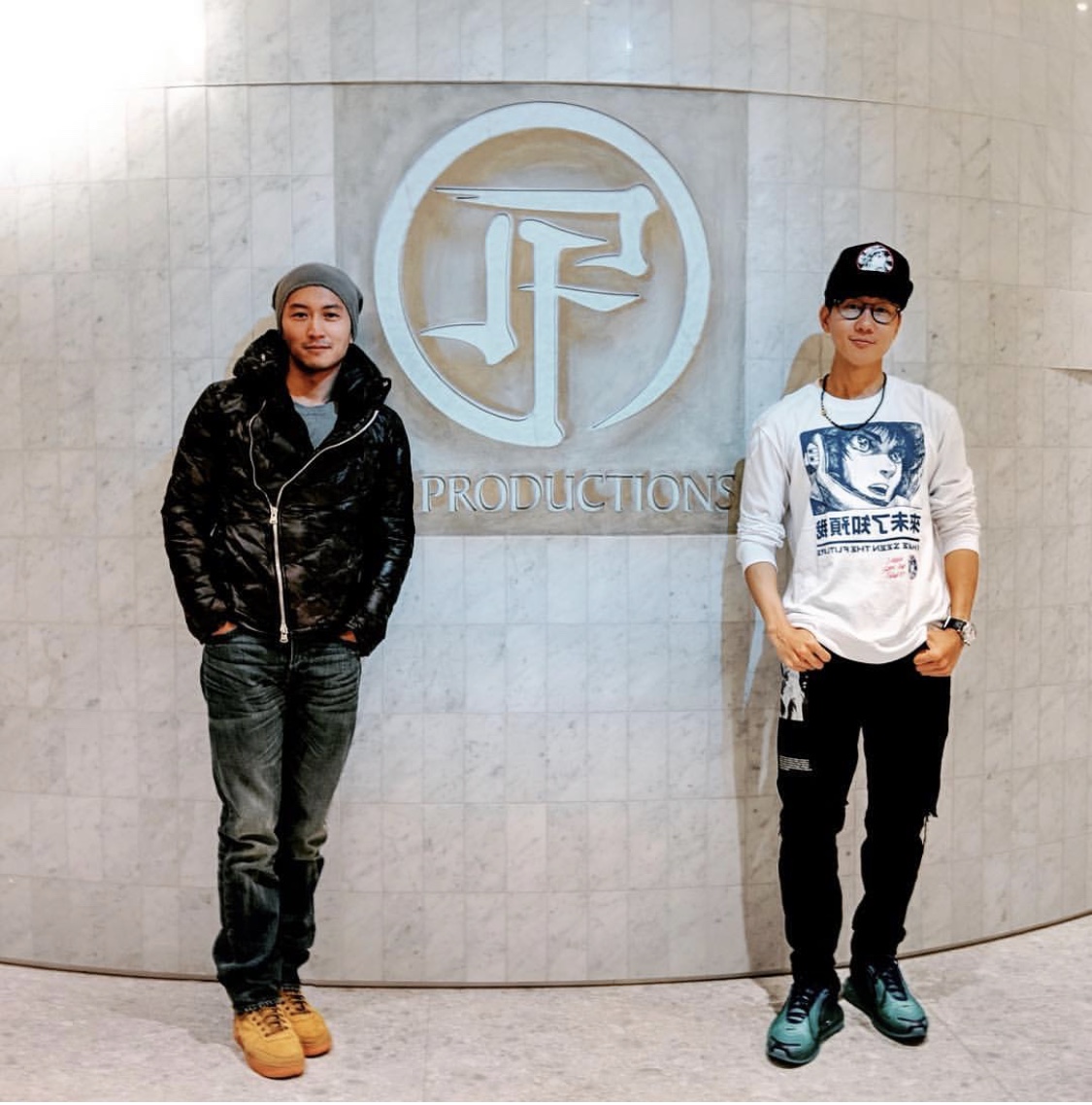 林俊杰上脚新球鞋,林俊杰陈冠希参加活动