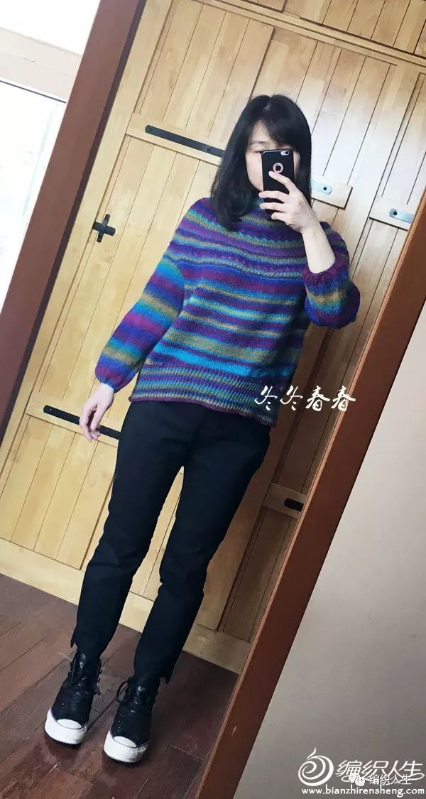 杂志款秋香黄棒针套头款毛衣图解,小姑娘套头插肩袖毛衣教程