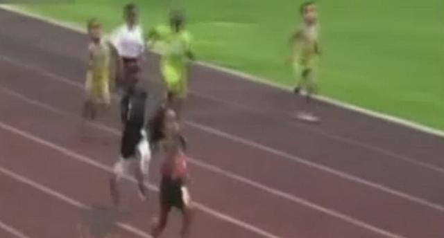 地球最快的男孩百米13秒487岁男孩能接班博尔特吗？