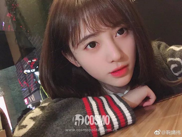 周洁琼剪刘海的样子,周洁琼小红帽