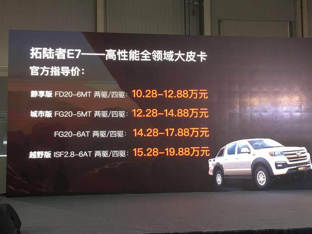 福田拓陆者全新皮卡自动挡,福田拓陆者皮卡最新款