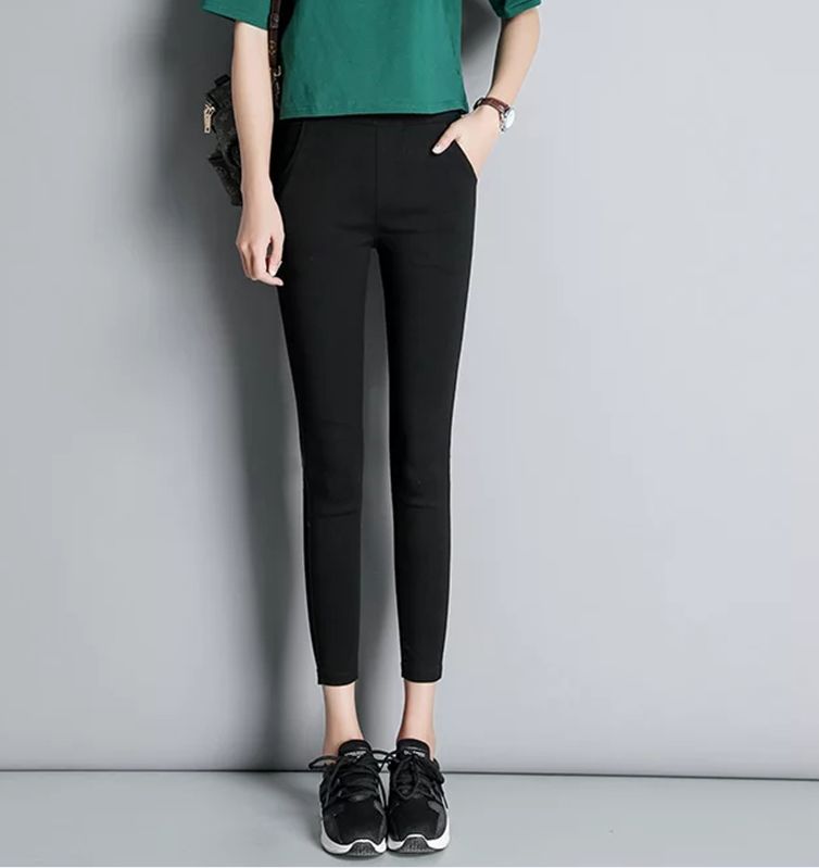 显瘦有弹力的小黑裤,2020秋季时尚显瘦弹力小黑裤