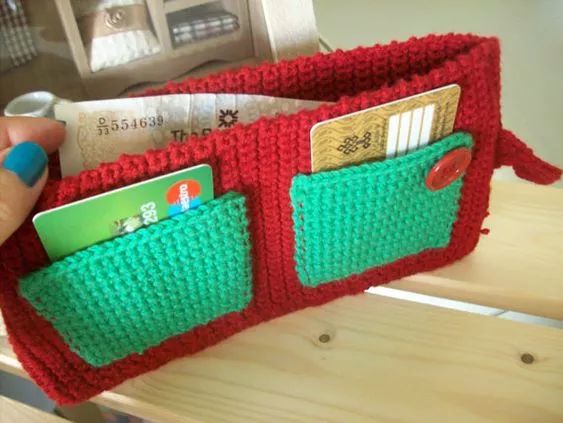 笔收纳袋小布袋,毛线钩笔袋的编织教程