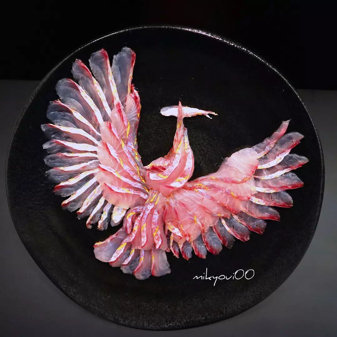 三文鱼作画,用三文鱼作画也能美到爆