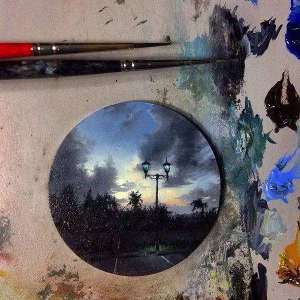 油画风景随身带,旅游景点油画