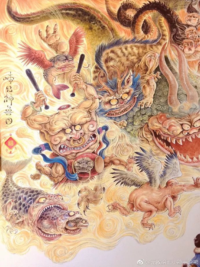 太震撼了！85后帅哥笔下的鬼神世界，迷倒了上万人......