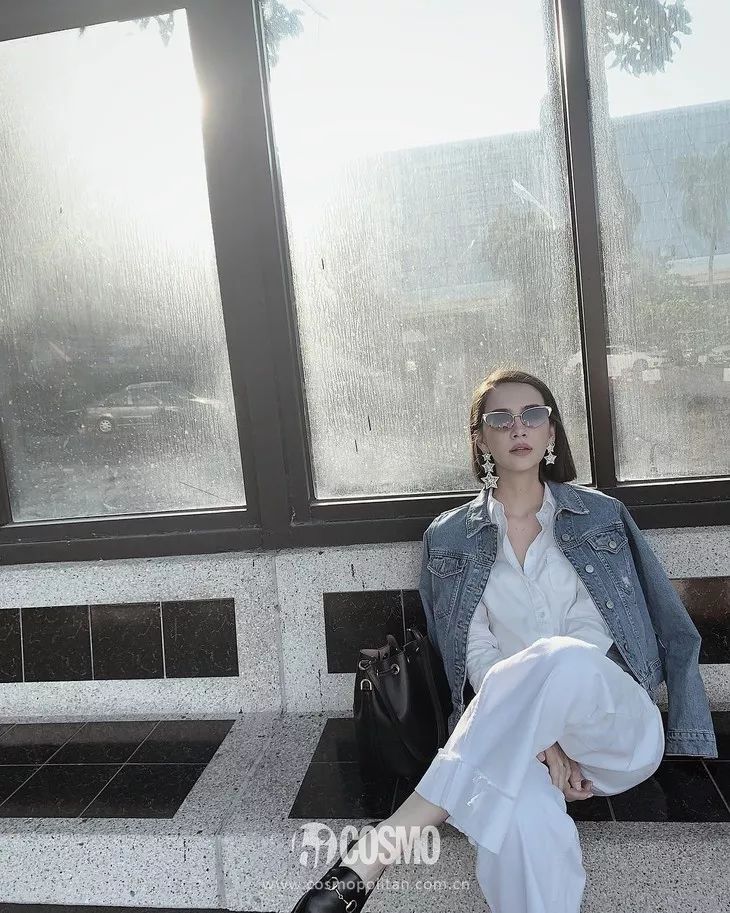 洪欣时尚穿搭,52岁洪欣日不落蔡依林