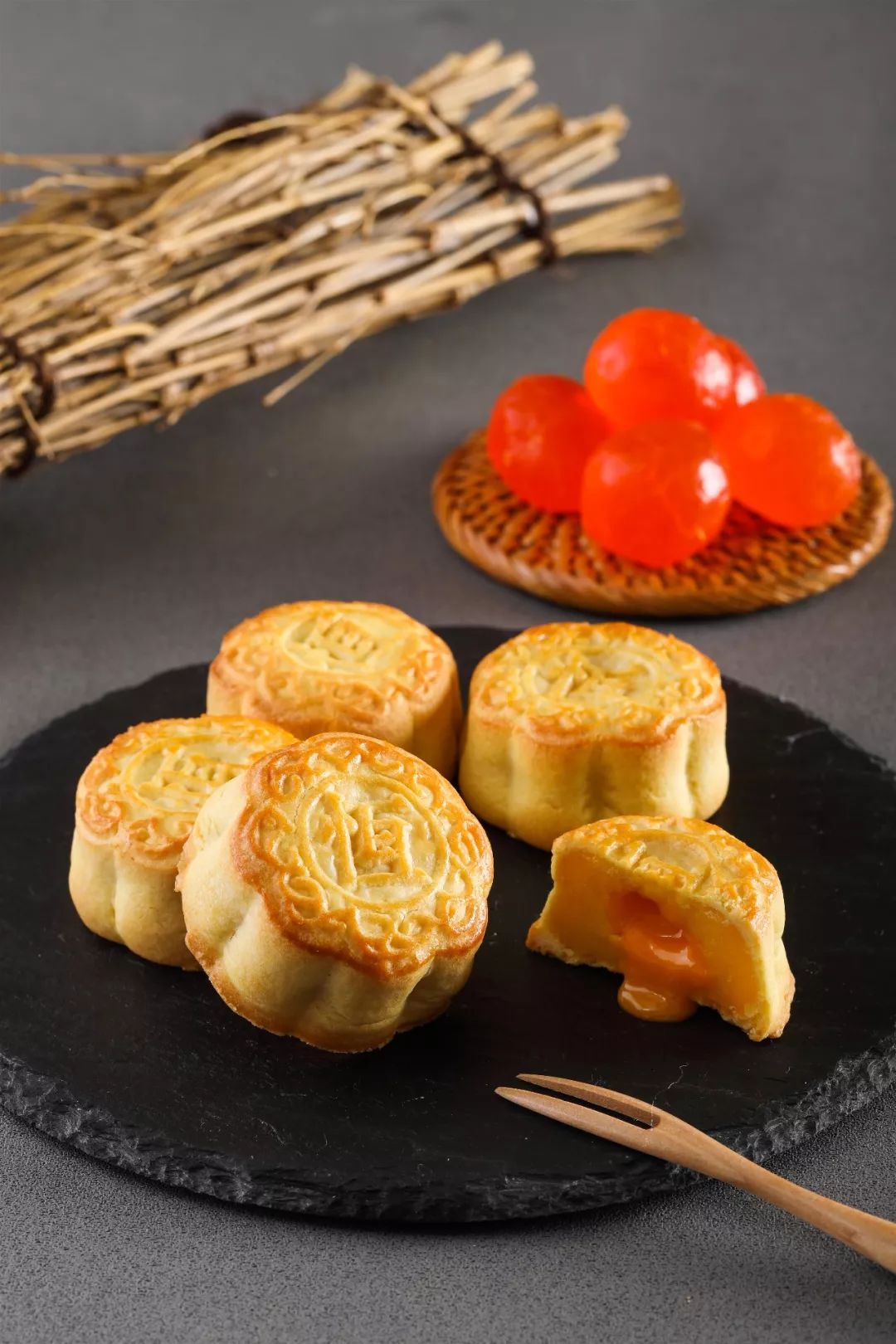 香港老饼店月饼,tv老粉