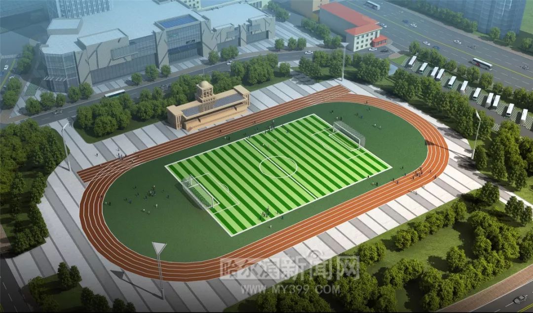 老八中足球场,老城区新建的足球场