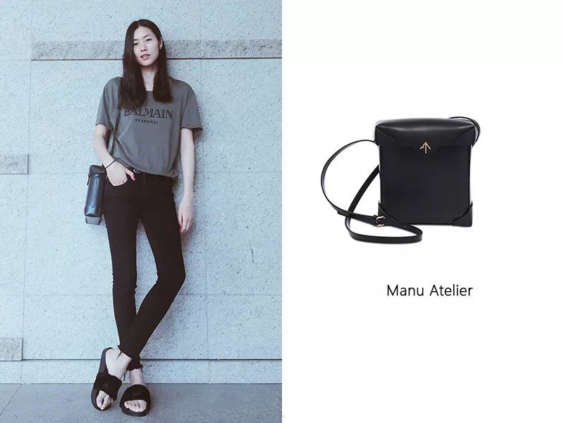 刘雯斜挎休闲包,今年流行的刘雯同款包