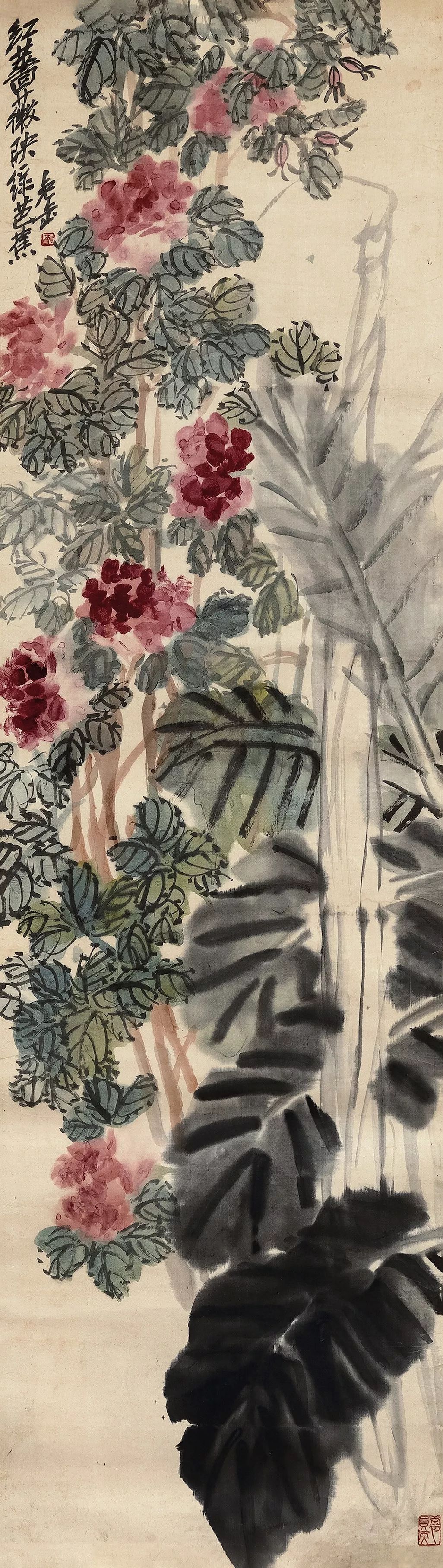 吴昌硕唯一落款画,吴昌硕作品拍卖